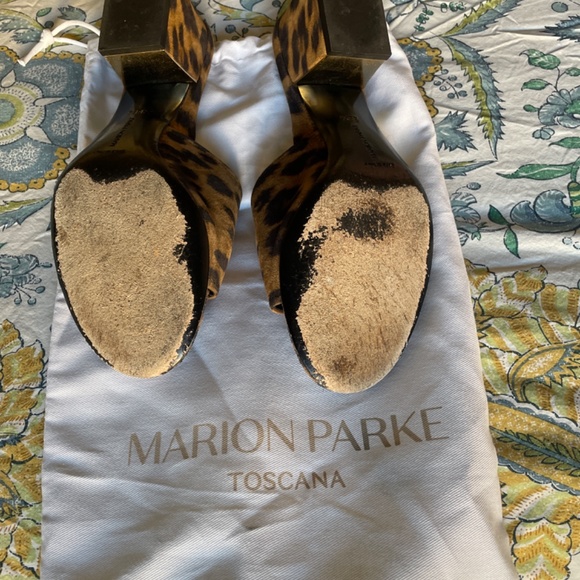 Marion Parke Leopard Heeled Sandals - Picture 2 of 2